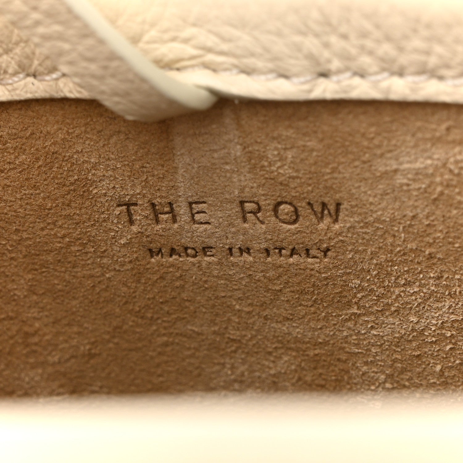 The Row Grained Calfskin Small N/S Park Tote Ivory 6 of 9