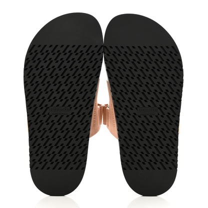 Hermes Suede Goatskin Womens Chypre Sandals 36 Nude 5 of 8