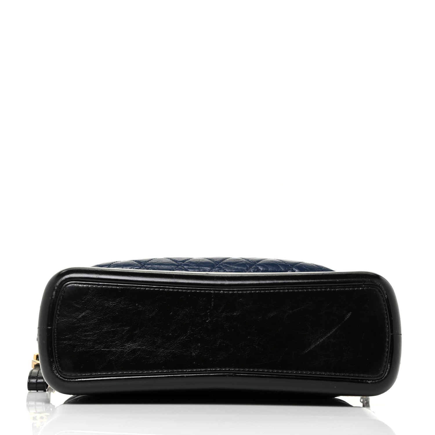 Chanel Aged Calfskin Quilted Large Gabrielle Shopping Tote Navy Black 23 of 25