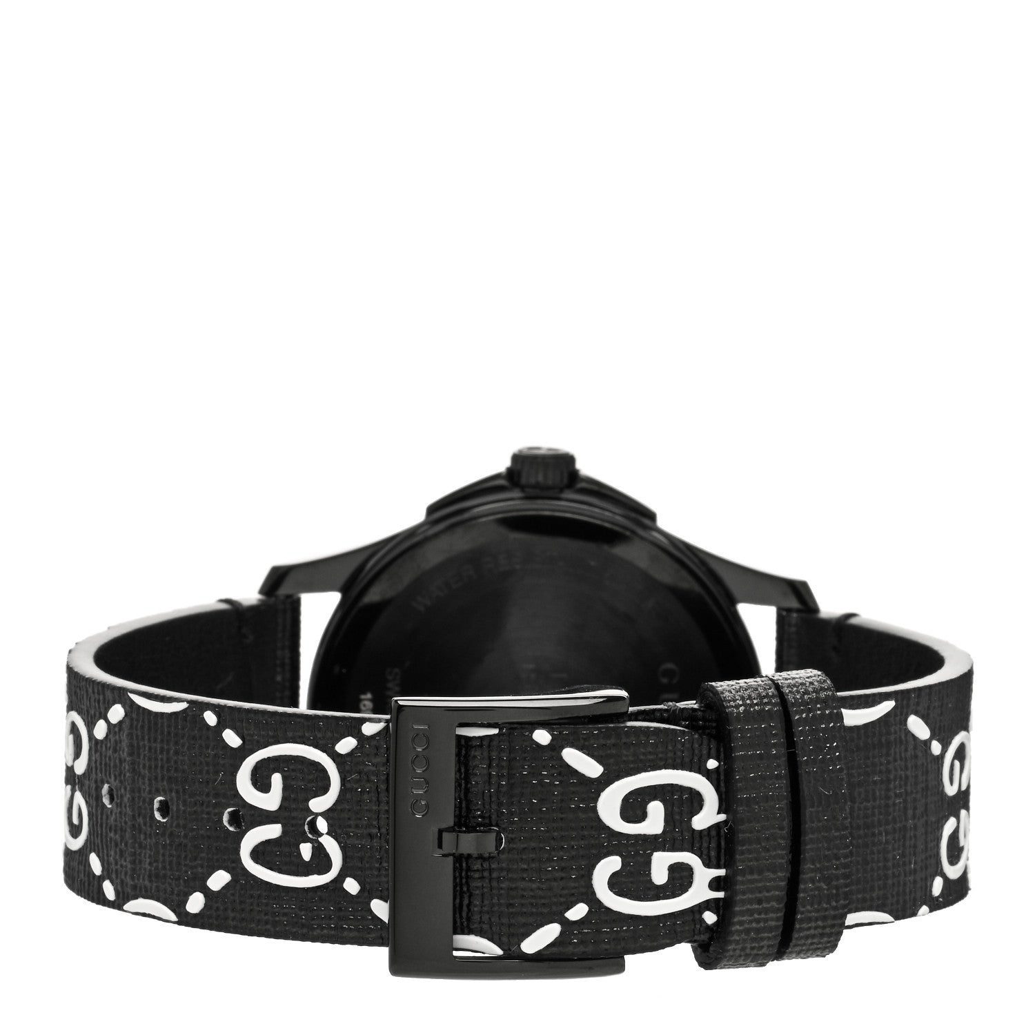 Gucci PVD Stainless Steel Canvas 38mm G-Timeless Ghost Quartz Watch Black 3 of 4