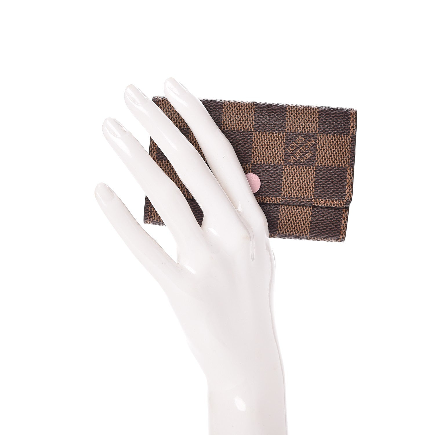 Louis Vuitton Damier Ebene Multicles 6 Key Holder Rose Ballerine 2 of 10