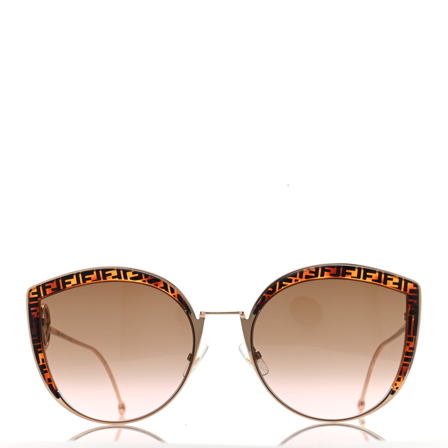 Metal Acetate F is Fendi FF Cat Eye Sunglasses FF 0290/S Gold