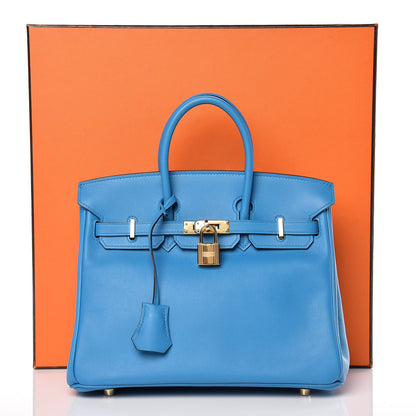Hermes Swift Birkin 25 Bleu Zanzibar 33 of 33