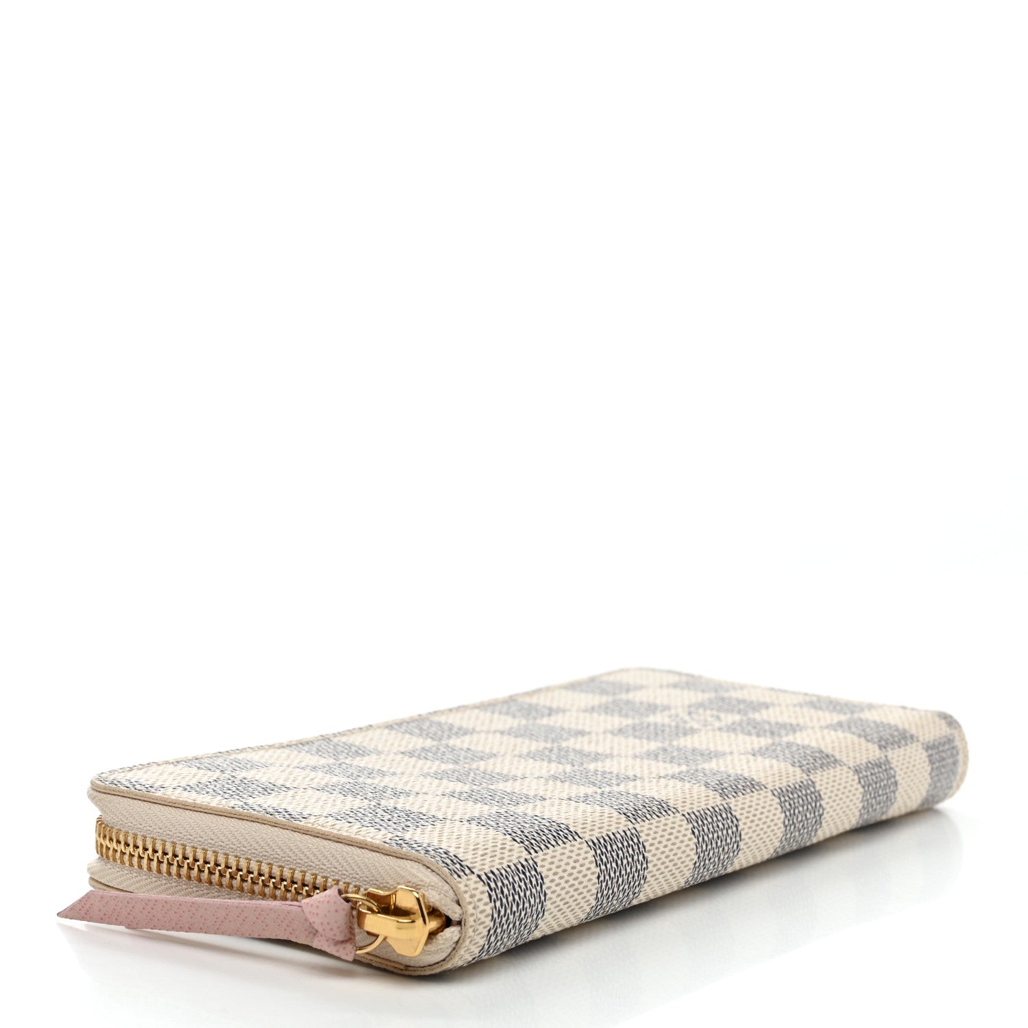 Louis Vuitton Damier Azur Clemence Wallet Rose Ballerine 4 of 7