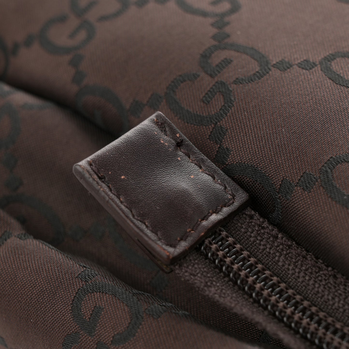 Nylon Monogram Extra Large Satchel Dark Brown