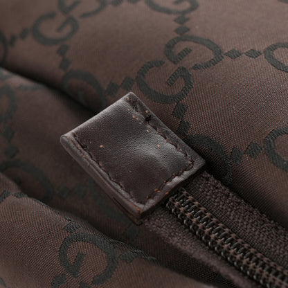 Gucci Nylon Monogram Extra Large Satchel Dark Brown 12 of 13