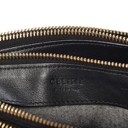 Celine Lambskin Large Trio Crossbody Bag Black 6 of 11