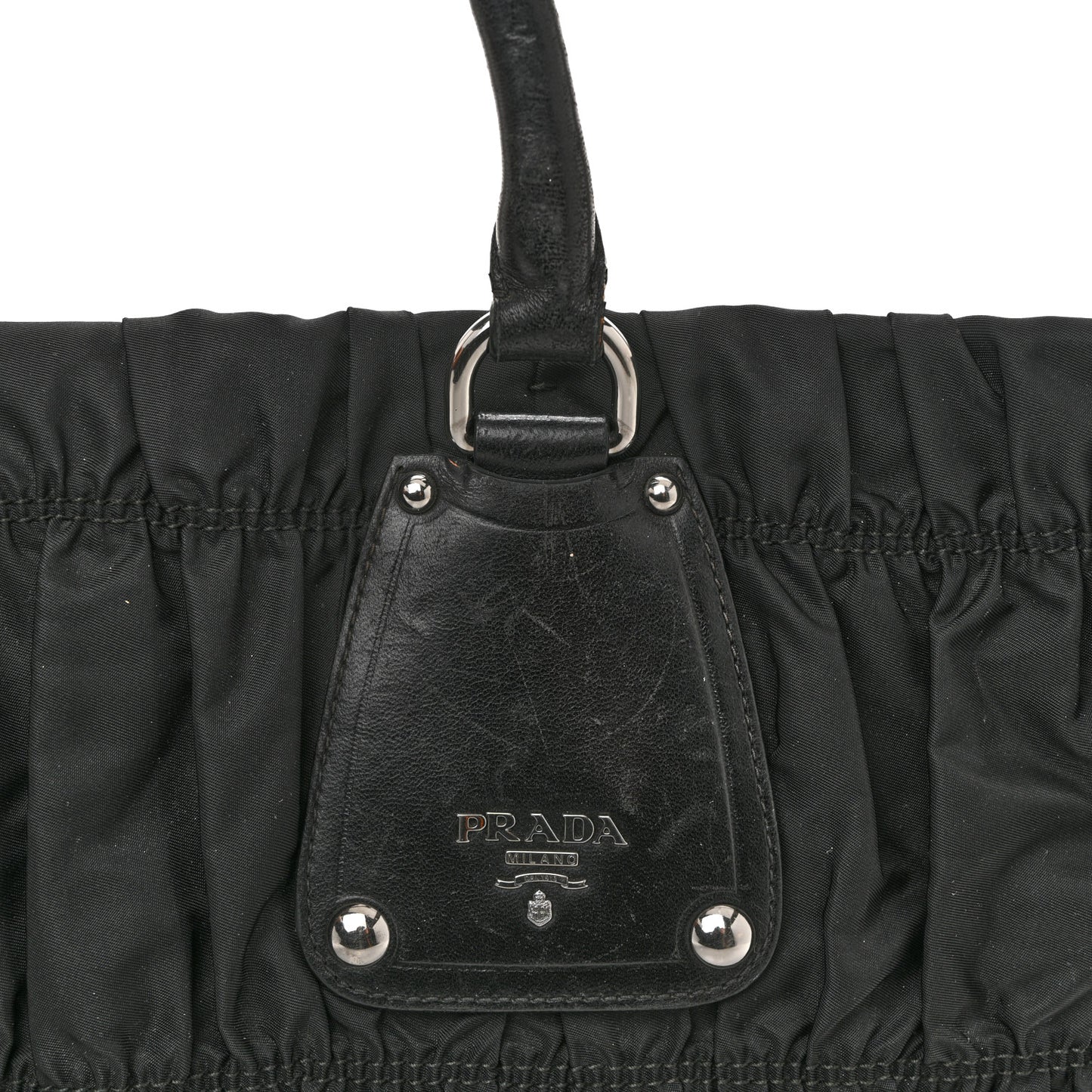 Tessuto Nylon Gaufre Tote Black