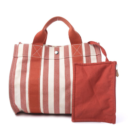Hermes Canvas Striped Cannes MM 1 of 9