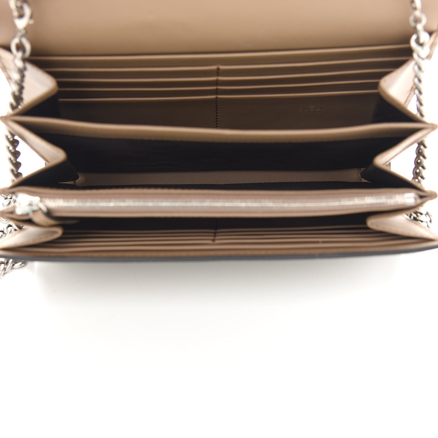 Gucci GG Supreme Monogram Mini Dionysus Chain Wallet Beige Taupe 5 of 9