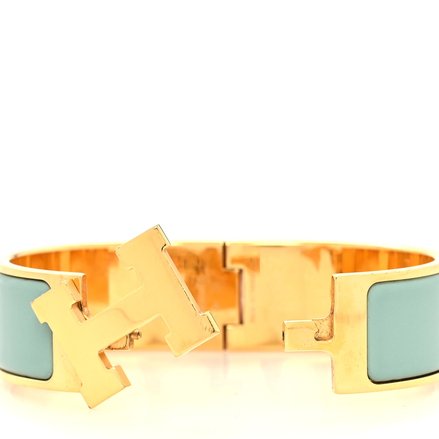 Enamel Wide Clic Clac H Bracelet GM Lagon
