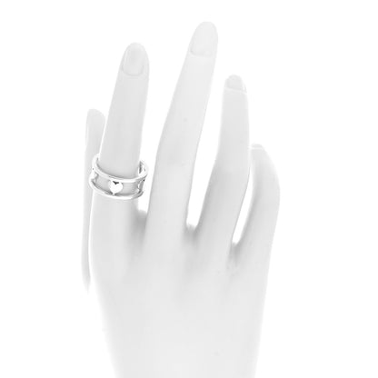 Tiffany Sterling Silver Heart Stencil Band Ring 56 7.75 3 of 4