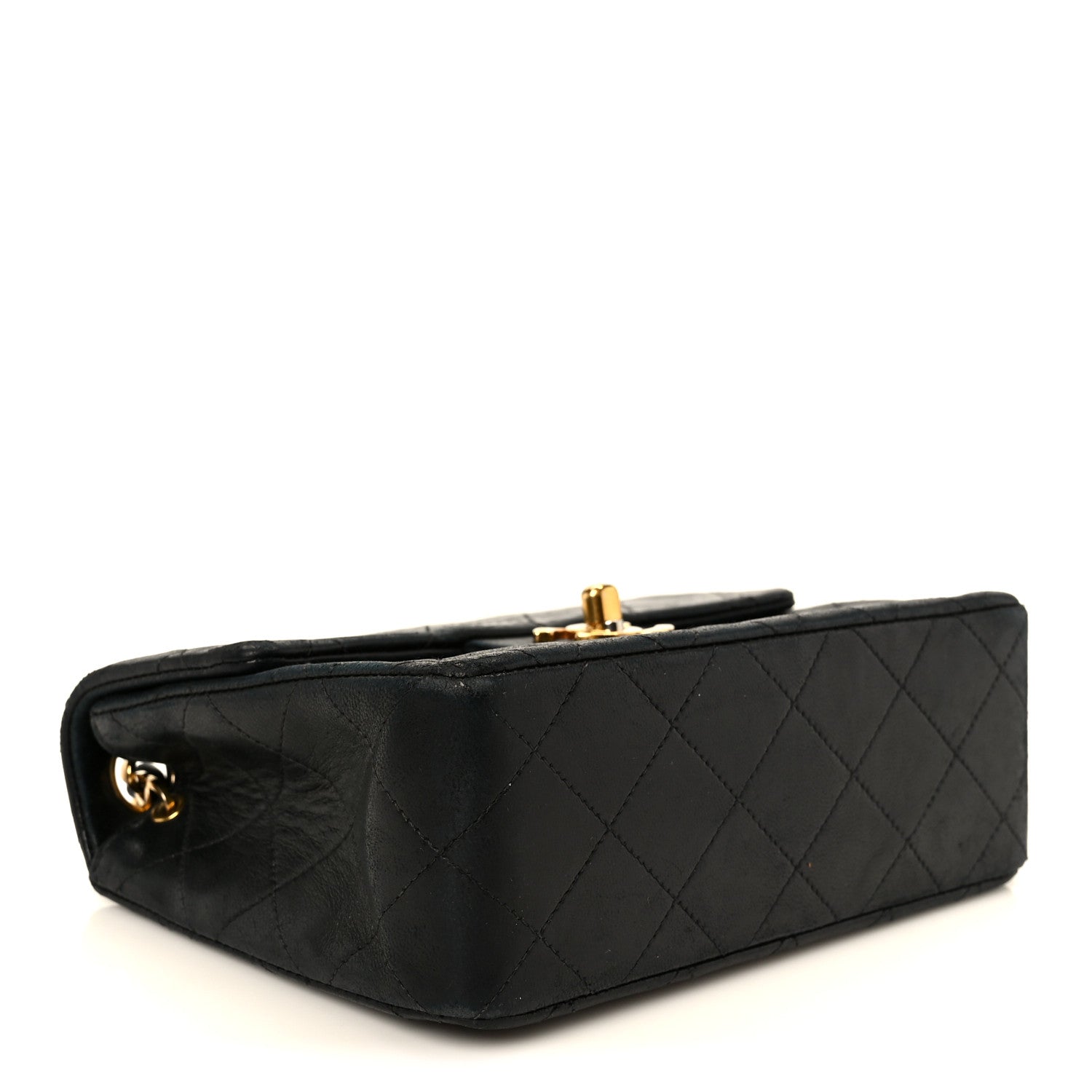 Chanel Lambskin Quilted Mini Square Flap Bag Black 4 of 12