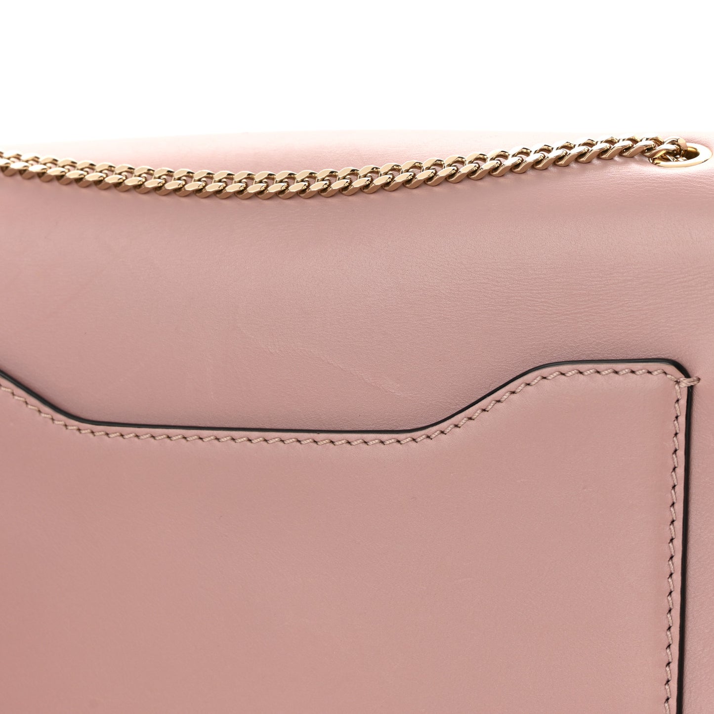 Vitello Medium Rockstud Demilune Shoulder Bag Lipstick
