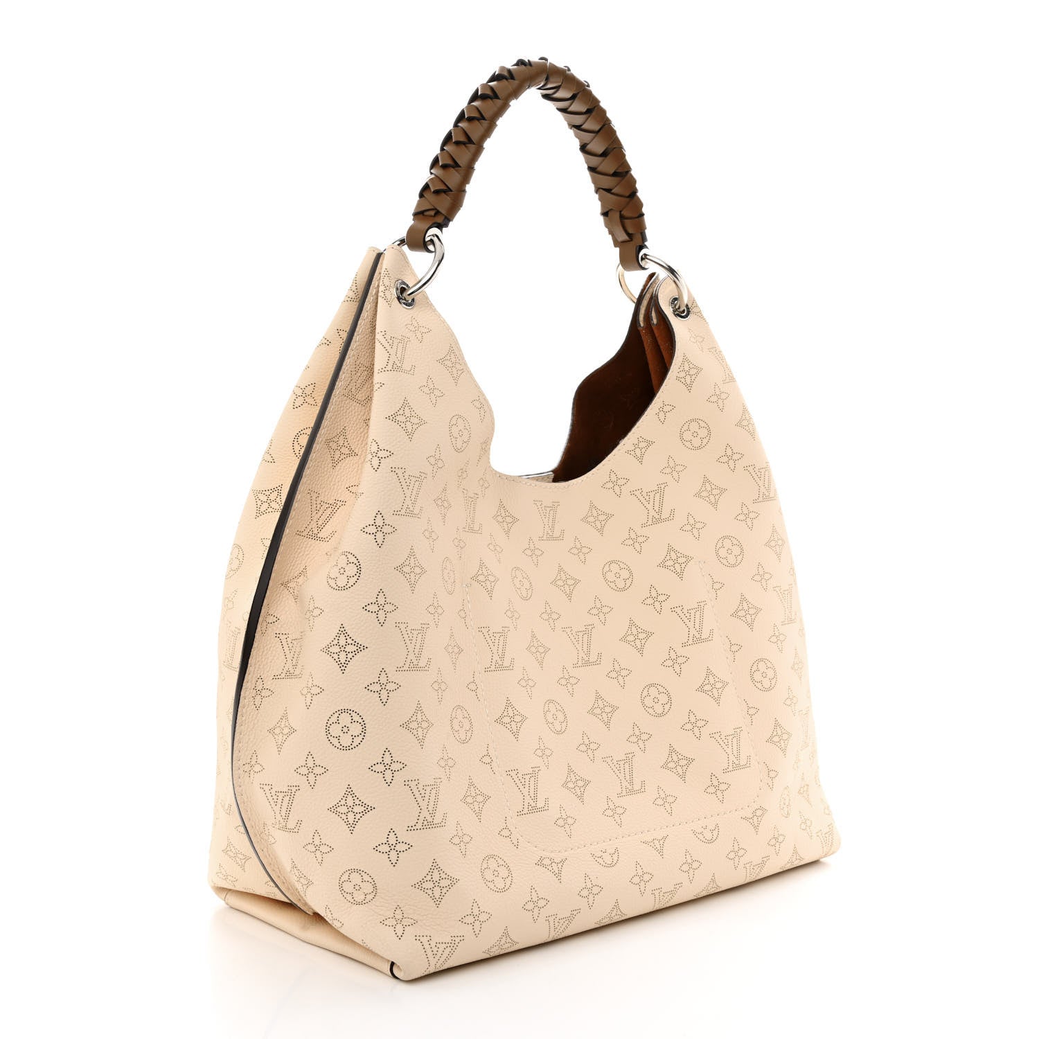 Louis Vuitton Mahina Carmel Hobo Creme 3 of 10