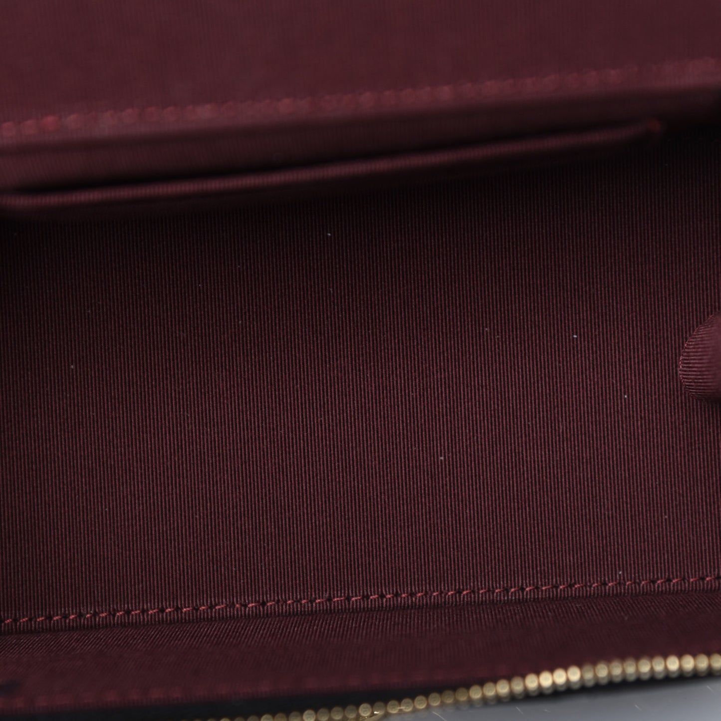 Lambskin Quilted Small Vanity Case With Chain Black