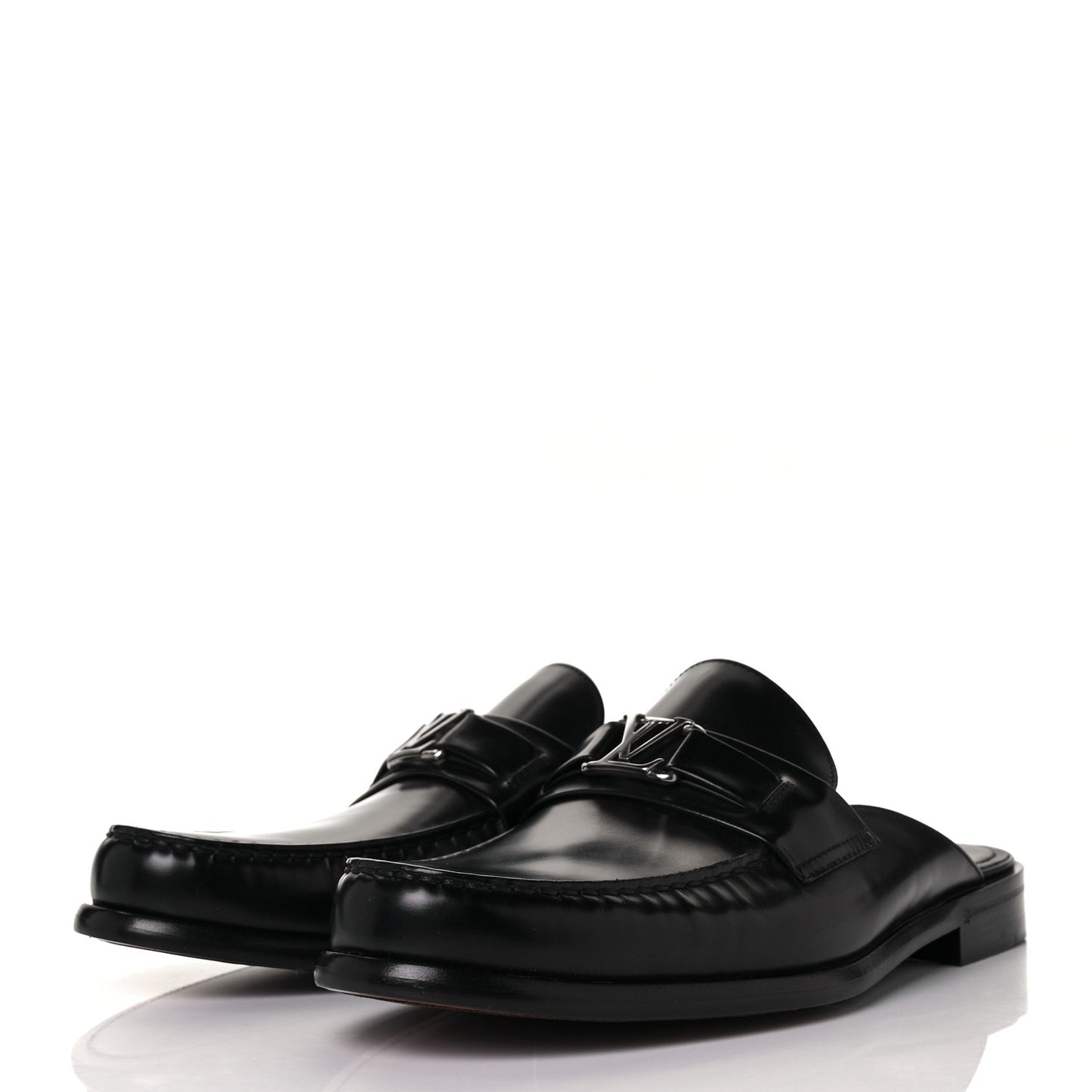 Calfskin Major Open Back Loafer 8 Black