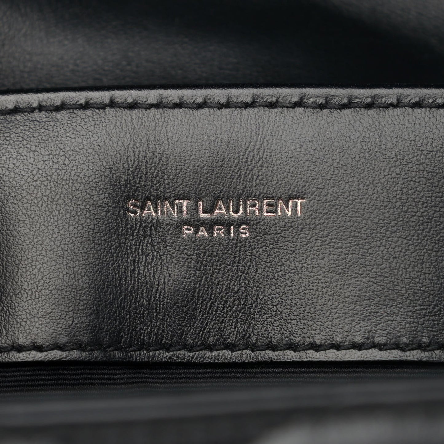 Calfskin Y Quilted Monogram Medium Loulou Chain Satchel Black