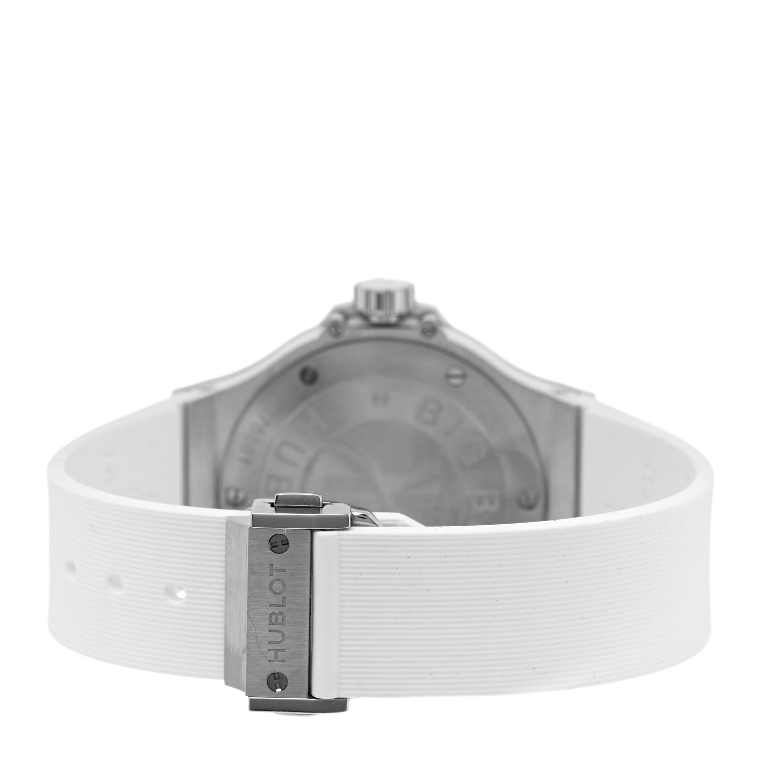 Hublot Stainless Steel Rubber Diamond Pave Bezel 38mm Big Bang Quartz Watch White 361.SE.2010.RW.1104 3 of 5