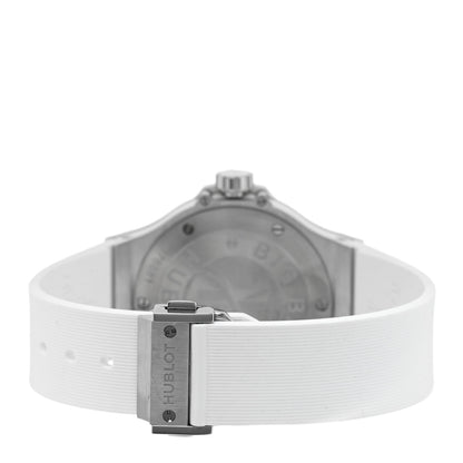 Hublot Stainless Steel Rubber Diamond Pave Bezel 38mm Big Bang Quartz Watch White 361.SE.2010.RW.1104 3 of 5