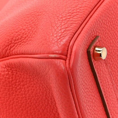 Hermes Togo Birkin 35 Rouge Pivoine 16 of 17