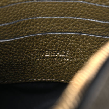 Versace Grained Calfskin Small Medusa Messenger Bag Khaki 6 of 11