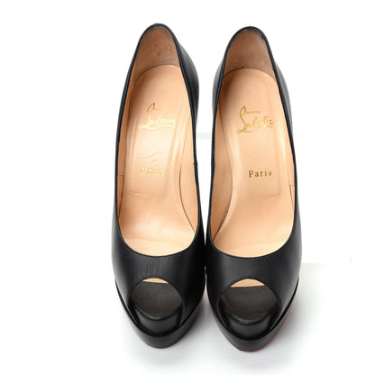 Christian Louboutin Calfskin Palais Royal Trepointe 140 Pumps 39.5 Black 5 of 10