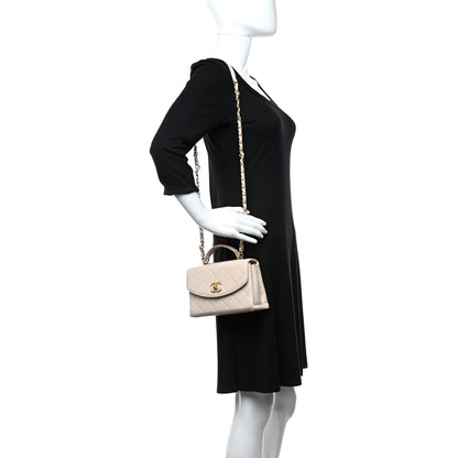 Chanel Lambskin Quilted Mini Trendy Spirit Top Handle Flap Light Pink 2 of 17