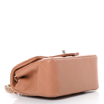 Chanel Lambskin Quilted Mini Square Flap Brown 4 of 10