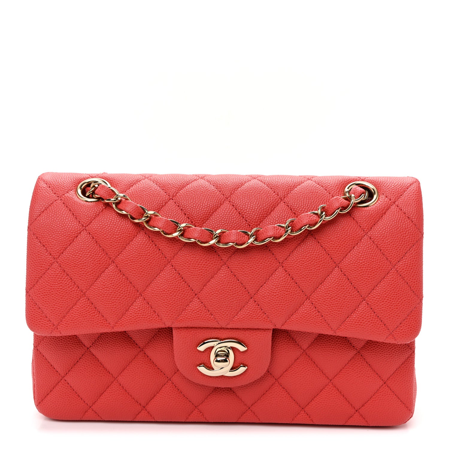 Chanel Caviar Quilted Small Double Flap Red Red 1 of 10