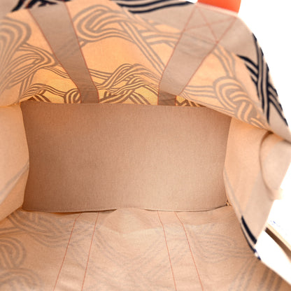 Hermes Cotton Canvas Noeuds Marins Beach Bag 6 of 9