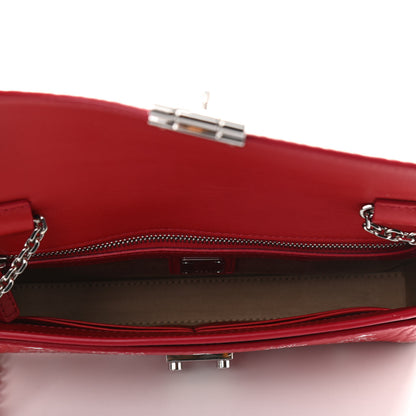 MCM Visetos Monogram Medium Millie Crossbody Bag Ruby Red 5 of 10