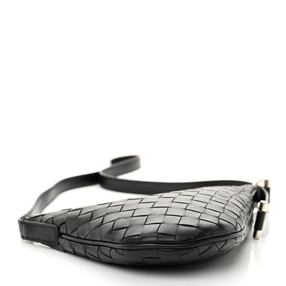Bottega Veneta Calfskin Intrecciato Small Virgule Black 4 of 10