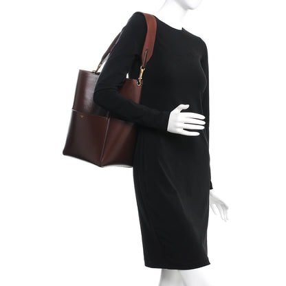 Celine Supersoft Calfskin Sangle Bucket Bag Burgundy 2 of 11
