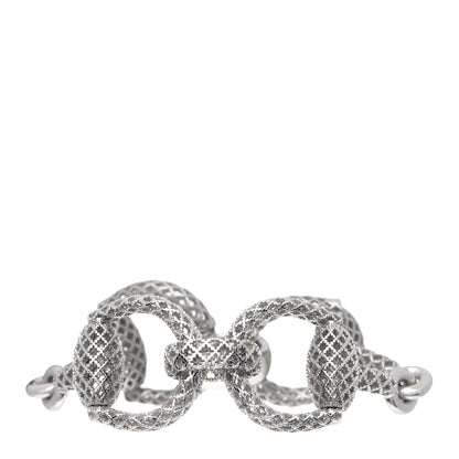 Gucci Sterling Silver Horsebit Diamantissima Bracelet 1 of 3