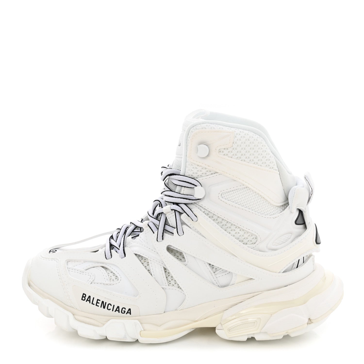 Balenciaga Mesh Nylon Womens Track Hike Sneakers 39 White 1 of 9