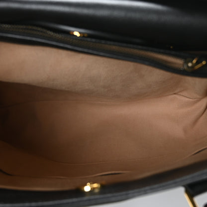 Gucci Calfskin Medium Diana Tote Bag Black Yellow Fluo 6 of 12