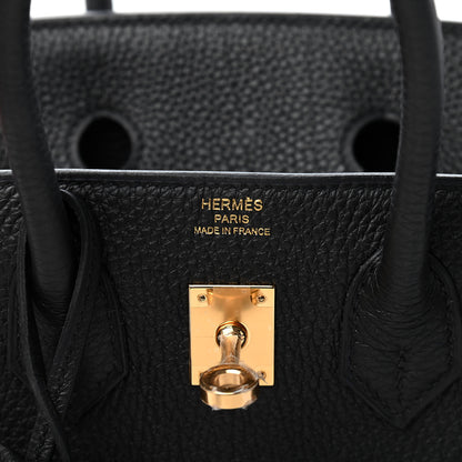 Hermes Togo Birkin 25 Black 8 of 14