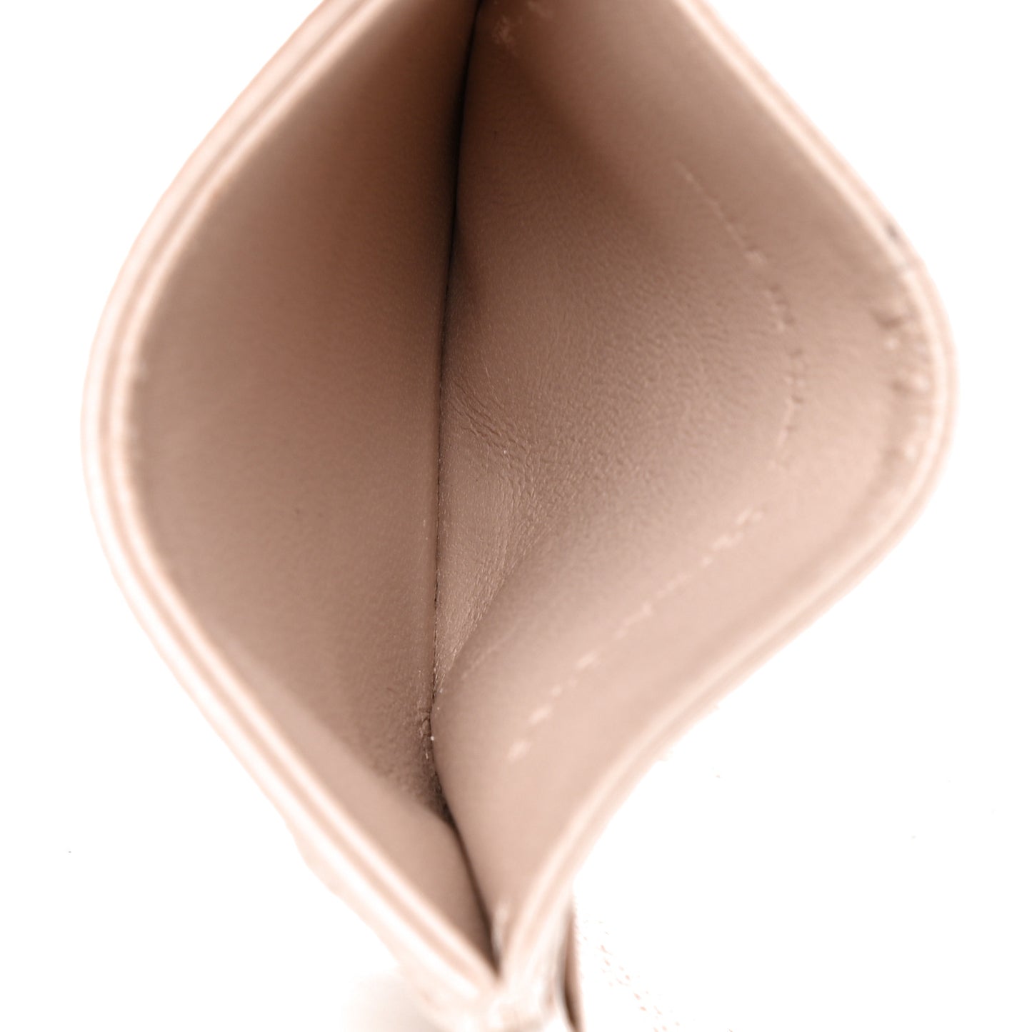 Grained Calfskin Cannage Diorama Card Holder Rose Poudre