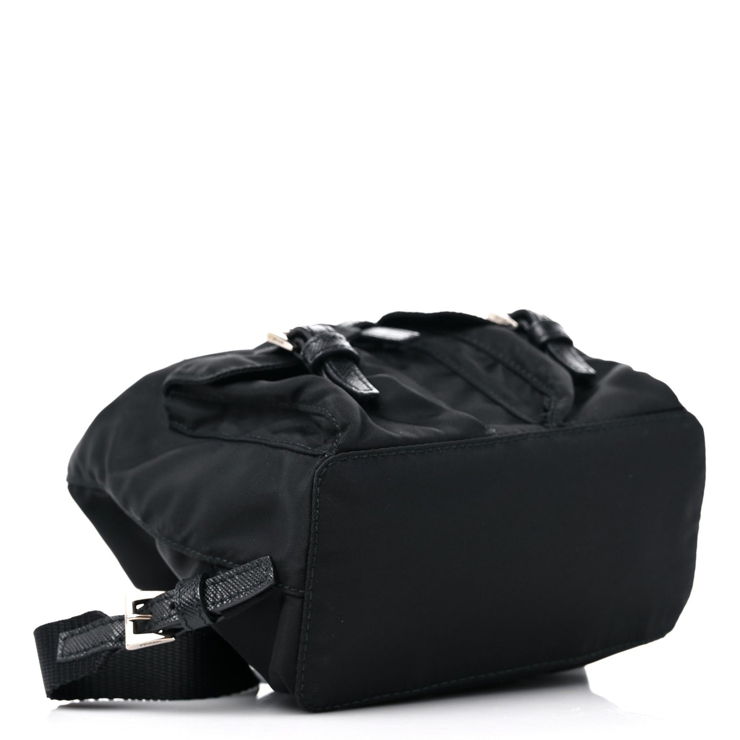 Nylon Vela Mini Crossbody Backpack Black