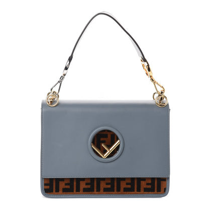 Fendi Vitello Century Velvet F is Fendi FF Kan I Shoulder Bag Tobacco Tempesta 1 of 9
