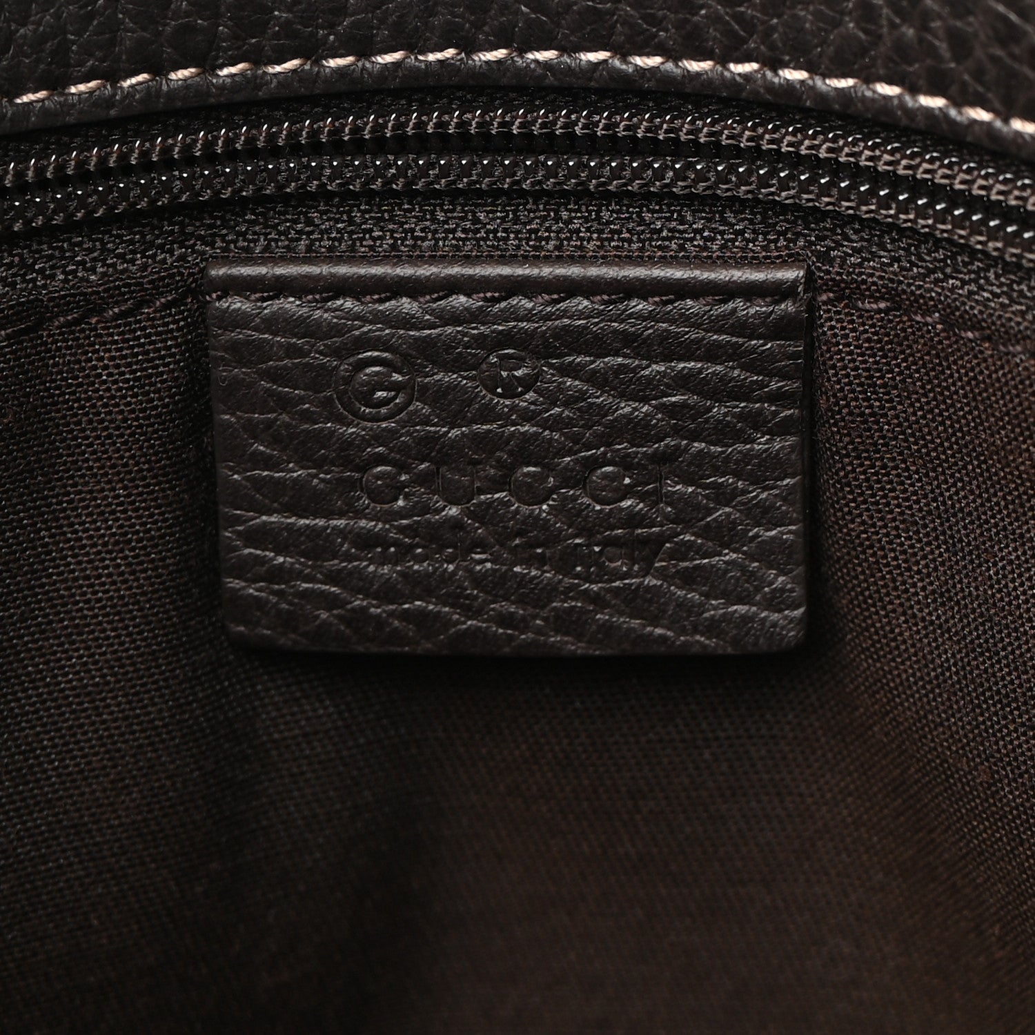 Gucci Crystal Monogram Tote Dark Brown 5 of 9