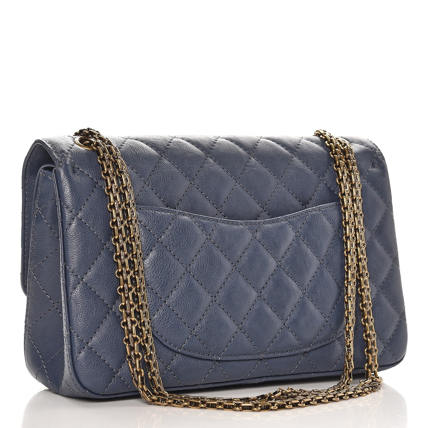 Chanel Calfskin Quilted 2.55 Reissue 226 Flap Blue 4 of 8