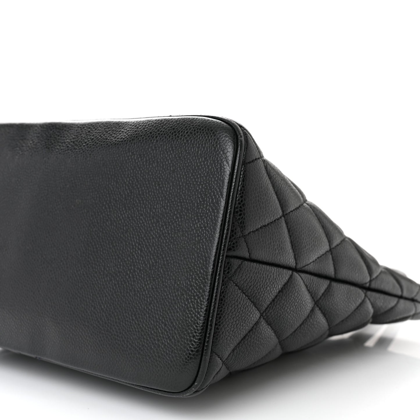 Caviar Quilted Medallion Tote Black