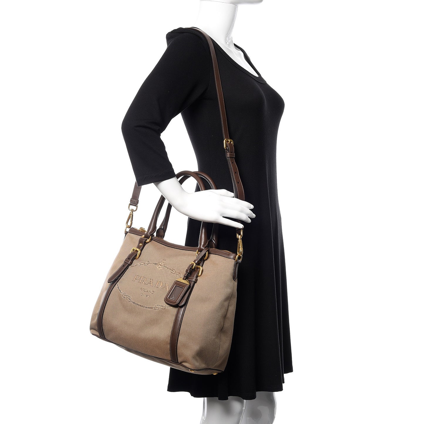 Jacquard Logo Tote Corda Bruciato