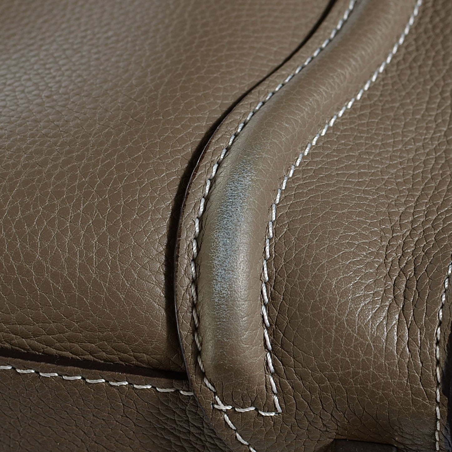 Drummed Calfskin Shoulder Luggage Souris