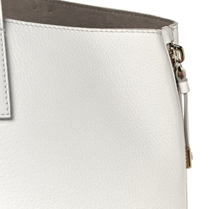Salvatore Ferragamo Calfskin Large Jet Set Shopper Tote White 11 of 11
