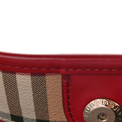 Burberry Haymarket Check Small Canterbury Tote Red 11 of 11