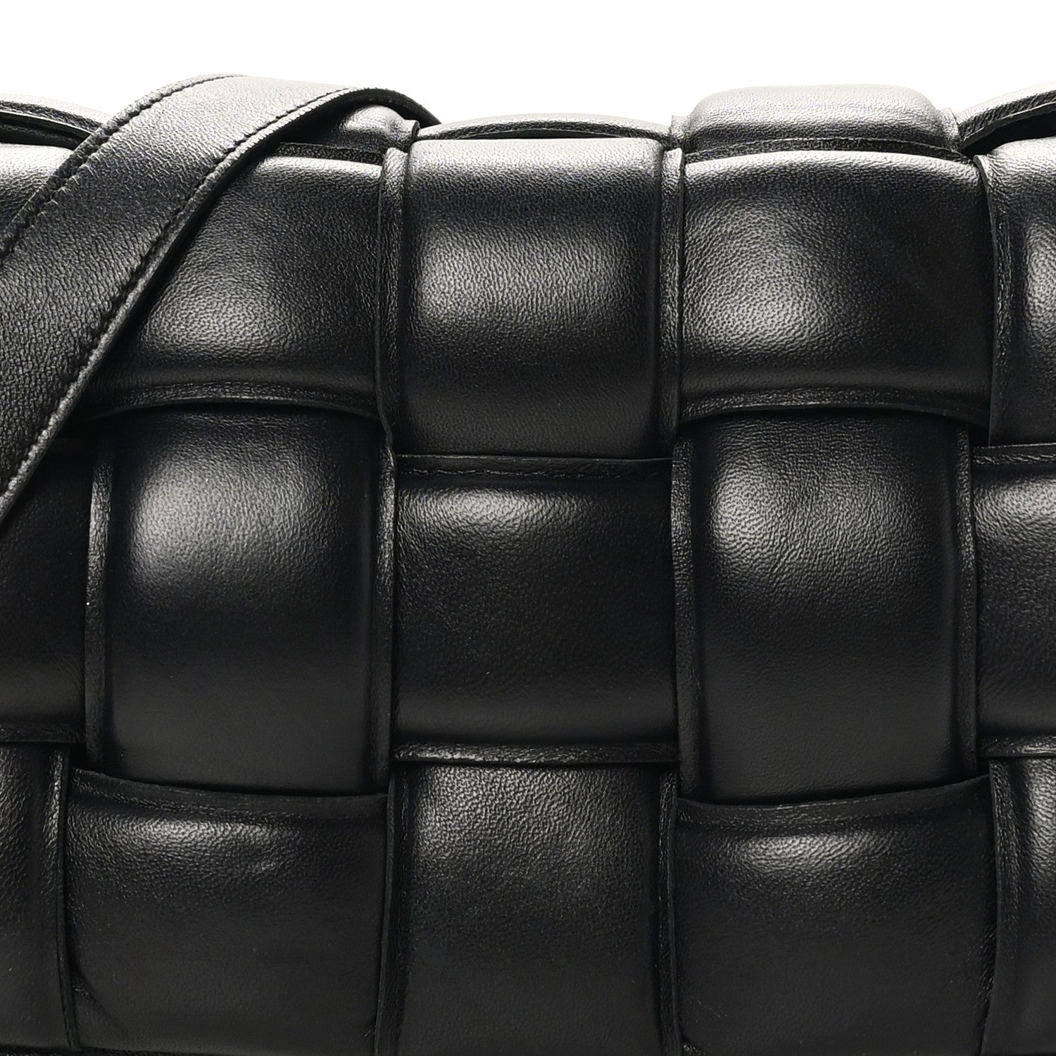 Bottega Veneta Nappa Maxi Intreccio Padded Cassette Crossbody Bag Black 7 of 9