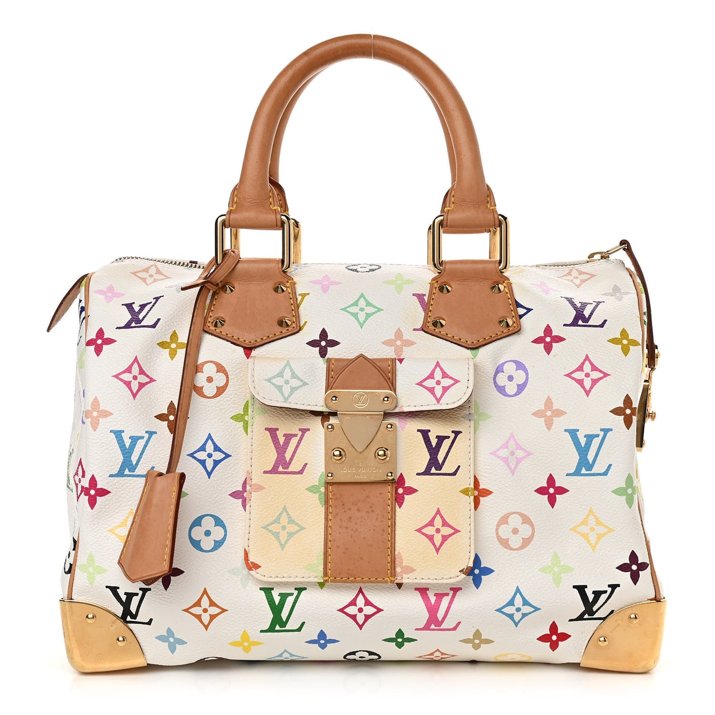 Monogram Multicolor Speedy 30 White